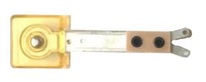 Target & switch assy - Square yellow tras - Data East Sega #500-5640-16 - F1091