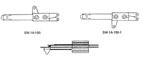 Leaf-switch con actuador de hoja plástico triangular - WMS# B-9951 and B-9951-1