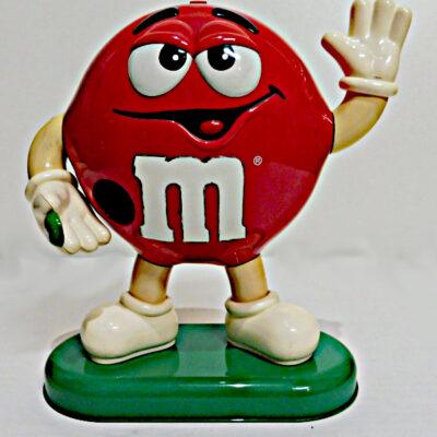 M&M rojo expendedora promocional coleccionable